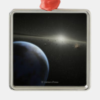 Artist's concept of an astroid belt Photograph