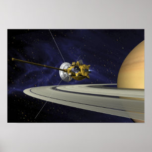 Artists concept of Cassini Poster