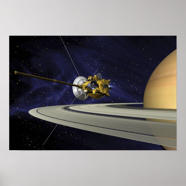 Artists concept of Cassini Poster (Front)