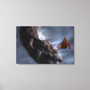 Artist's concept of Deep Impact's Encounter Canvas Print