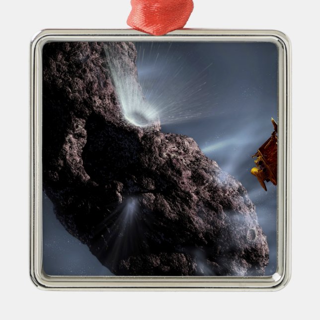 Artist's concept of Deep Impact's Encounter Metal Ornament (Front)