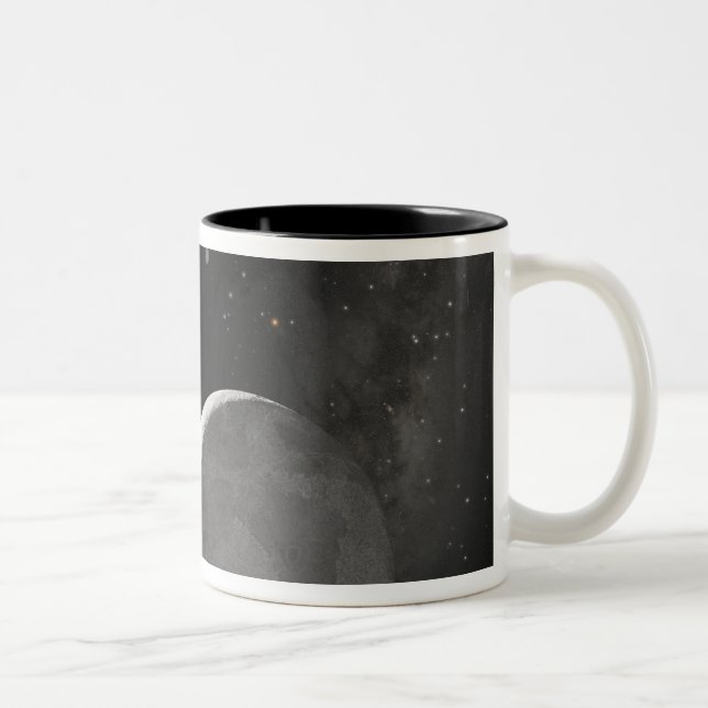 Artist's concept of Kuiper Belt object Two-Tone Coffee Mug (Right)