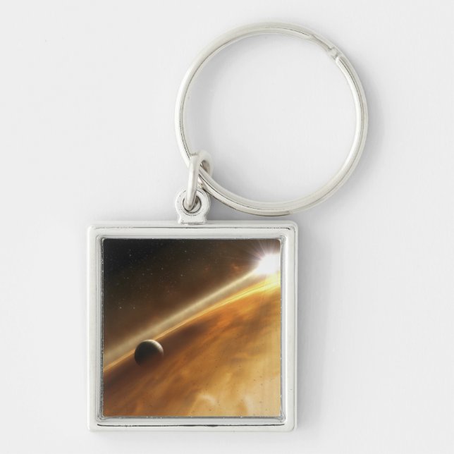 Artist's concept of the star Fomalhaut Keychain (Front)