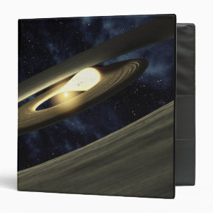 Artist's concept showing a lump of material binder