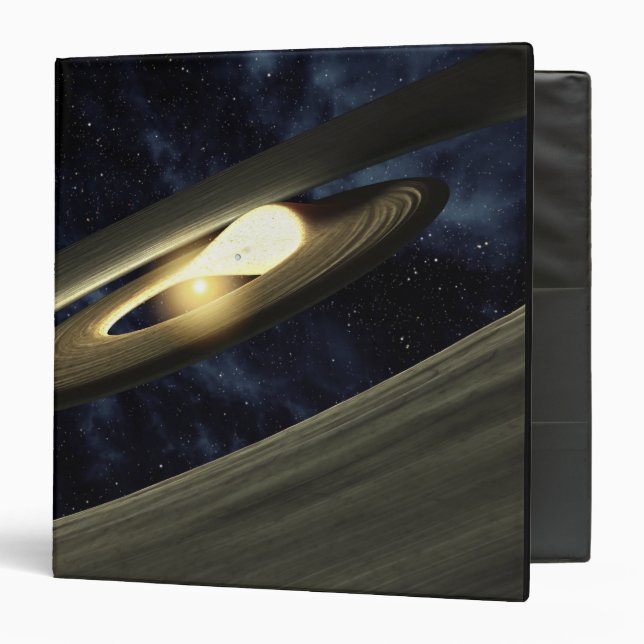 Artist's concept showing a lump of material binder (Front/Inside)