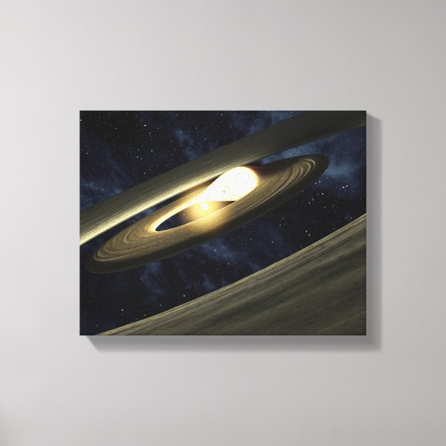 Artist's concept showing a lump of material canvas print (Front)