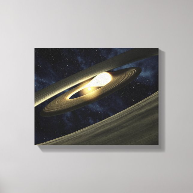 Artist's concept showing a lump of material canvas print (Front)