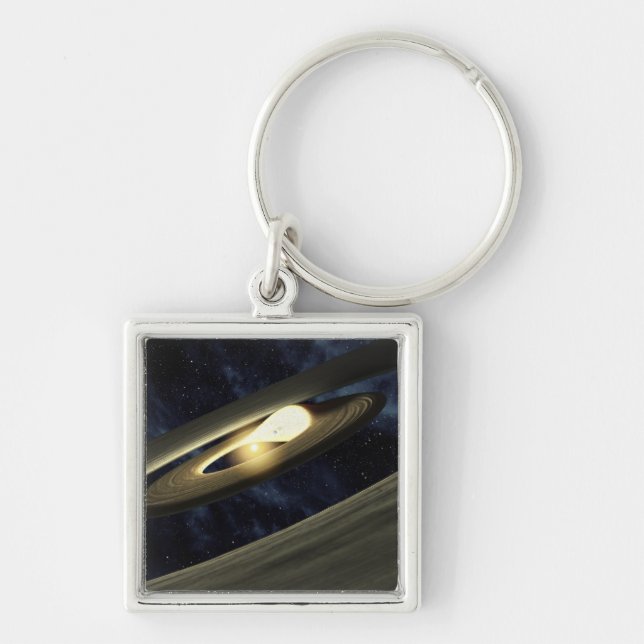 Artist's concept showing a lump of material keychain (Front)