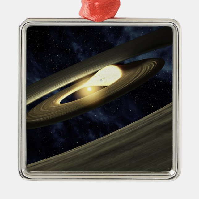 Artist's concept showing a lump of material metal ornament (Front)