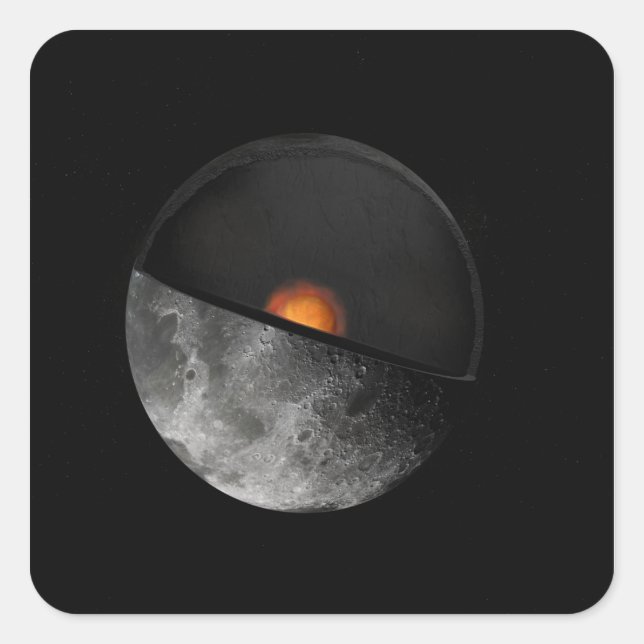 Artist's concept showing a possible inner core square sticker (Front)