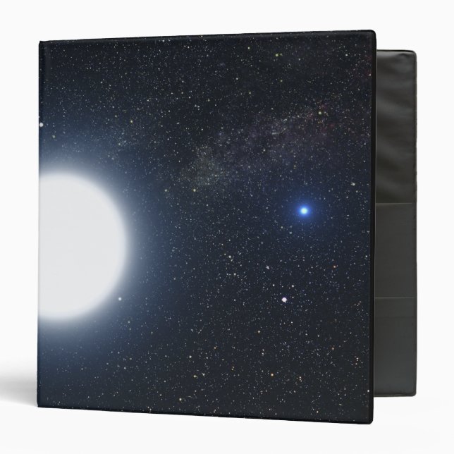 Artist's concept showing the binary star system binder (Front/Inside)