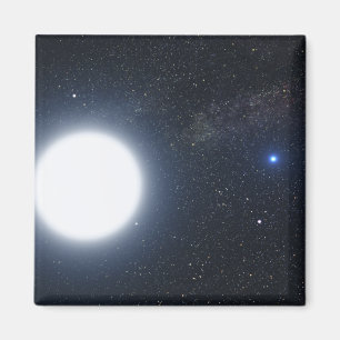 Artist's concept showing the binary star system magnet