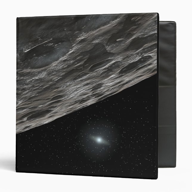 Artist's Conception of a Kuiper Belt Object Binder (Front/Inside)