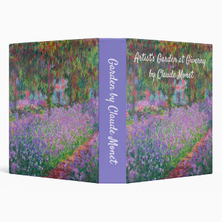 Artist's Garden at Giverny by Claude Monet Binder