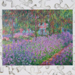 Artists Garden at Giverny by Claude Monet Jigsaw Puzzle<br><div class="desc">Artist's Garden at Giverny (1900) by Claude Monet is a vintage impressionist fine art nature painting featuring flowers in Claude Monet's gardens at his house in Giverny, France. About the artist: Claude Monet (1840-1926) was a founder of the French impressionist painting movement with most of his paintings being "en plein...</div>