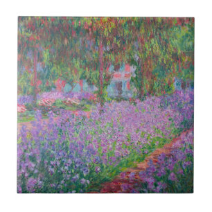 Artist's Garden at Giverny by Claude Monet Tile