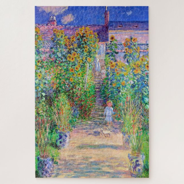 Artist's Garden, Monet Jigsaw Puzzle (Vertical)