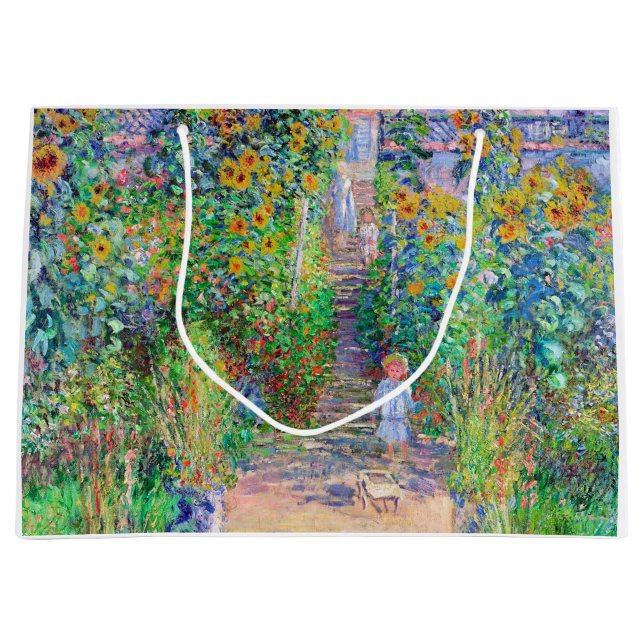 Artist's Garden, Monet Large Gift Bag (Front)