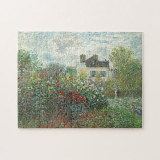 Artist's Garden Renoir Impressionist Painting Jigsaw Puzzle