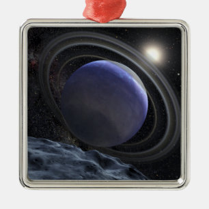 Artist's illustration metal ornament