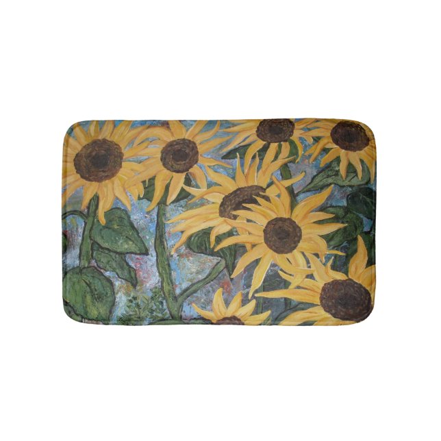 Artist's Impression Sunflower Bath Mat (Front)