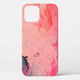 Artists oil paints multicolored closeup abstract b iPhone 12 case