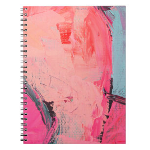 Artists oil paints multicolored closeup abstract b notebook