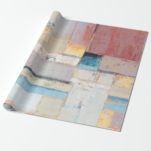 Artists oil paints multicolored closeup abstract b wrapping paper