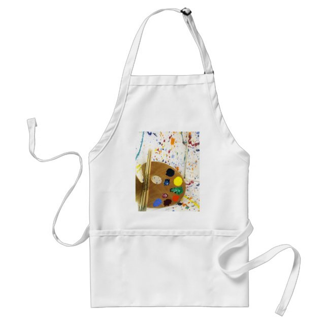 Artists Paint Splatter And Palette of Paint Standard Apron (Front)