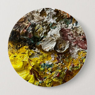 Artist's palette #1 4 inch round button