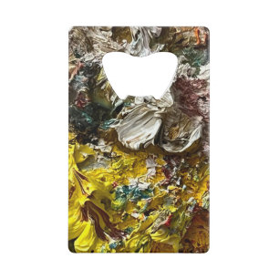 Artist's palette #1 credit card bottle opener