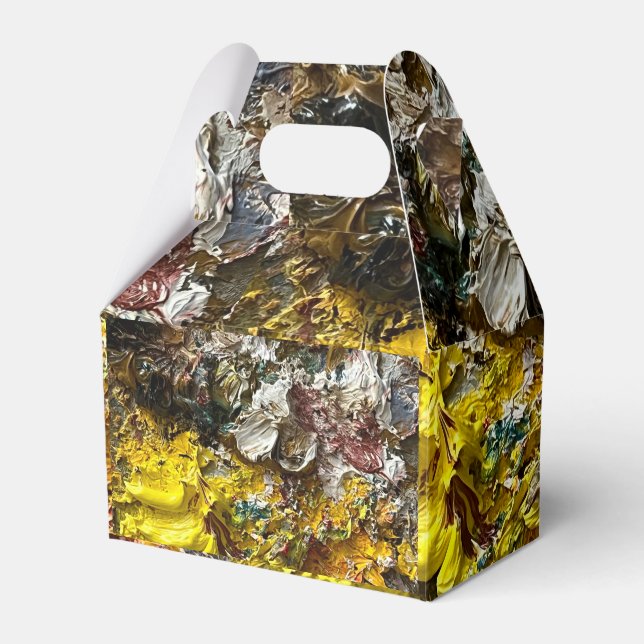 Artist's palette #1 favor box (Front Side)