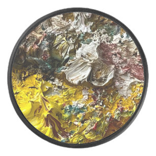 Artist's palette #1 hockey puck
