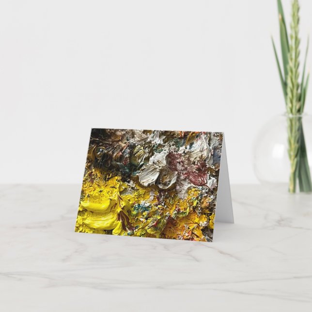 Artist's palette #1 holiday card (Front)