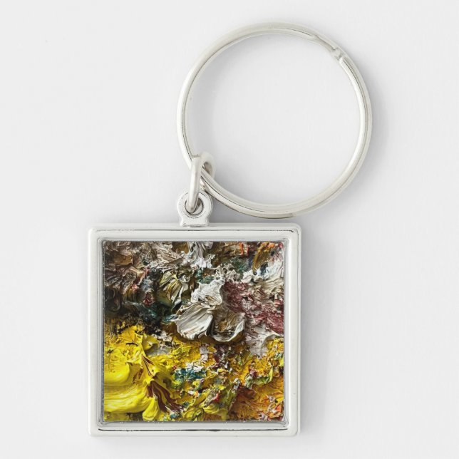 Artist's palette #1 keychain (Front)