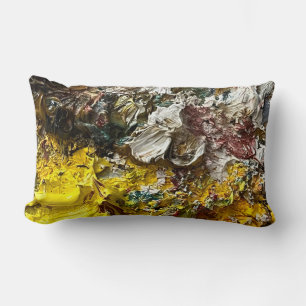 Artist's palette #1 lumbar pillow