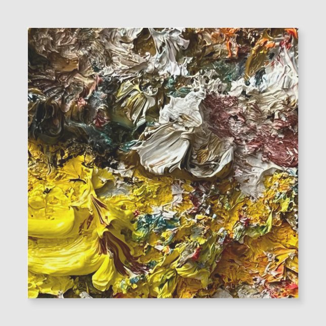 Artist's palette #1 magnetic invitation (Front)