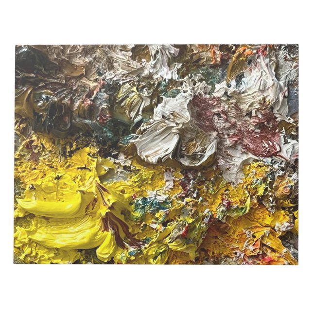 Artist's palette #1 notepad (Front)