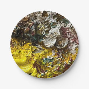 Artist's palette #1 paper plate