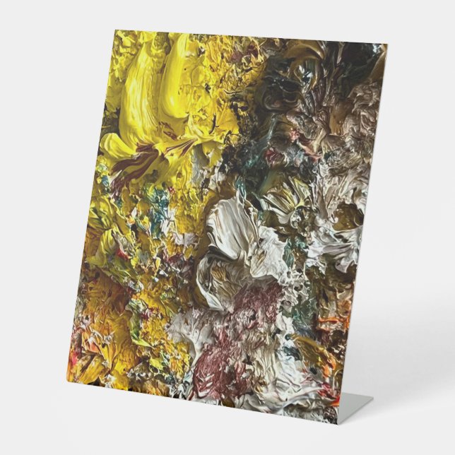 Artist's palette #1 pedestal sign (Front)