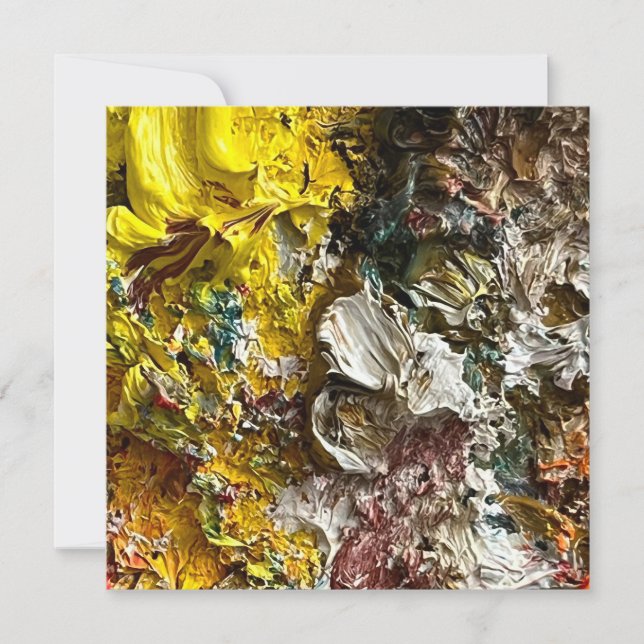 Artist's palette #1 save the date (Front)