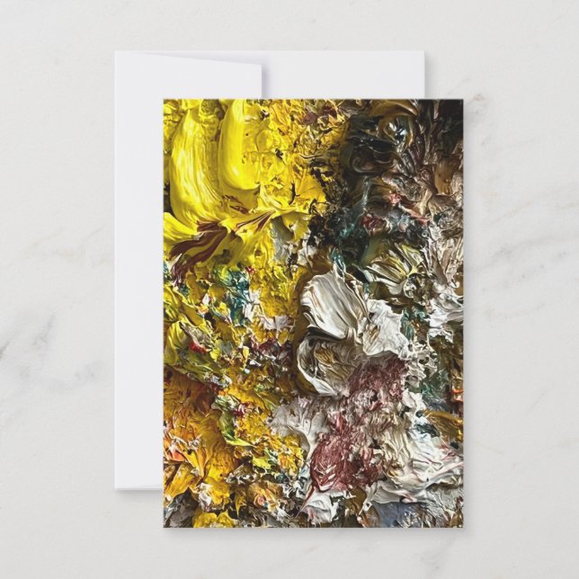 Artist's palette #1 save the date (Front)