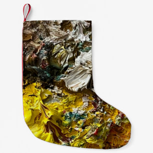 Artist's palette #1 small christmas stocking