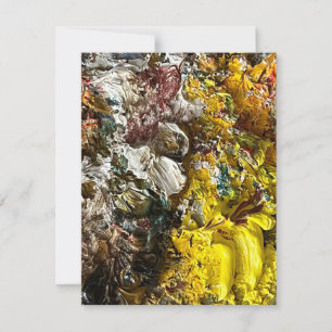 Artist's palette #1 thank you card