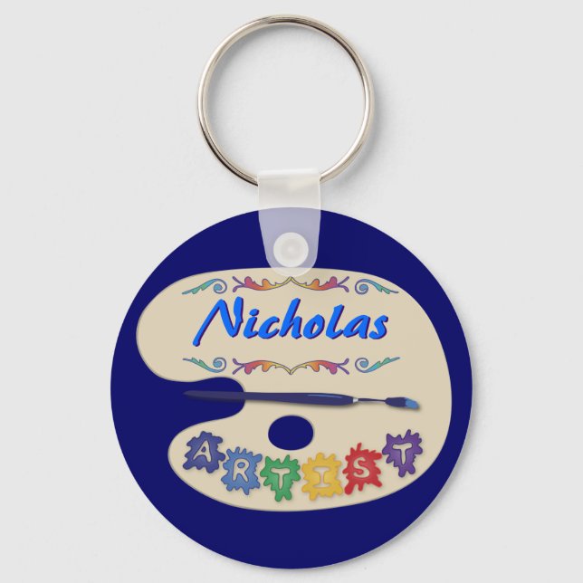 Artist's Palette Keychain (Front)