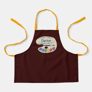 Artists Palette Kids Paint Smock Apron