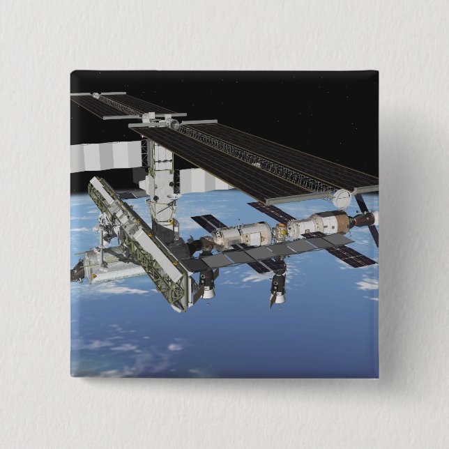 Artist's rendering 2 inch square button (Front)