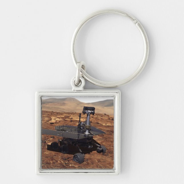 Artists rendition of Mars Rover 2 Keychain (Front)