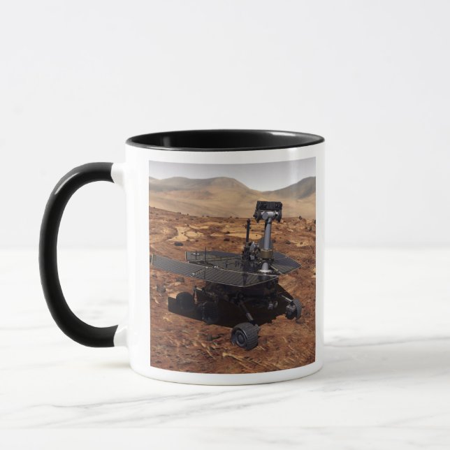 Artists rendition of Mars Rover 2 Mug (Left)