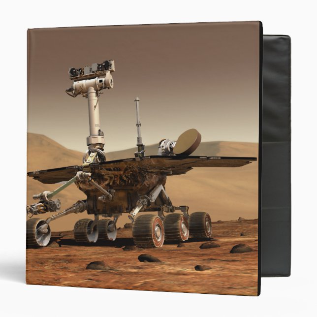 Artist's Rendition of Mars Rover Binder (Front/Inside)